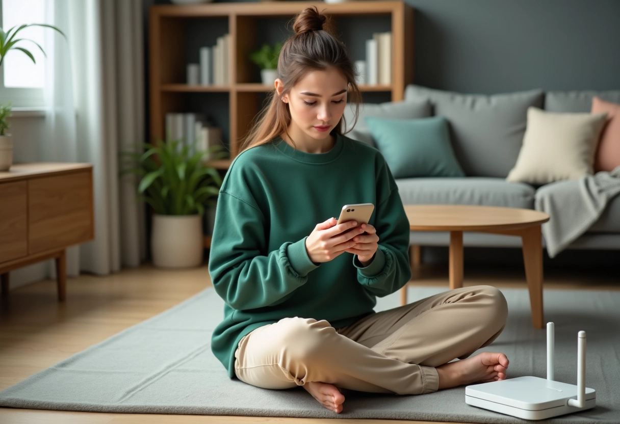 Jeune femme frustrée devant un écran d