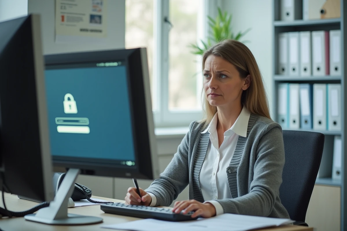Secrétaire de l'éducation nationale face à une erreur de connexion sur le webmail DSDEN 28